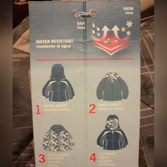 NWT 3T army Combo 4 in 1 Jacket Coat - Picture 2 of 2